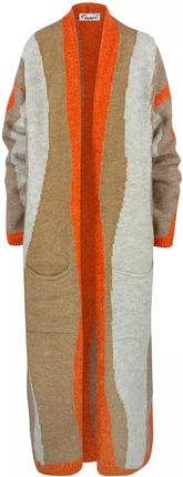 Kardigan w fale kolorowe paski sweter NINA