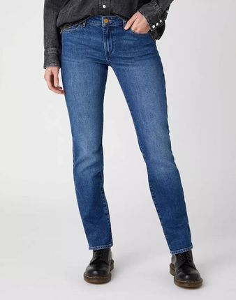 WRANGLER STRAIGHT DAMSKIE SPODNIE JEANSOWE JEANSY AIRBLUE W28TJX386