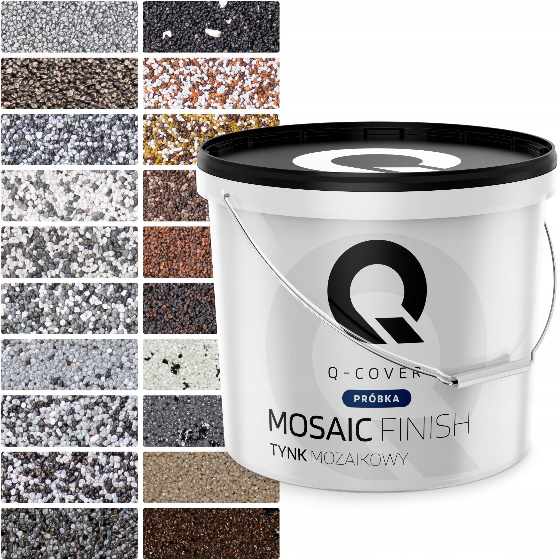 Tynk QCover Próbka Wzornik Tynk Mozaikowy Różne Kolory 2,5kg Opinie