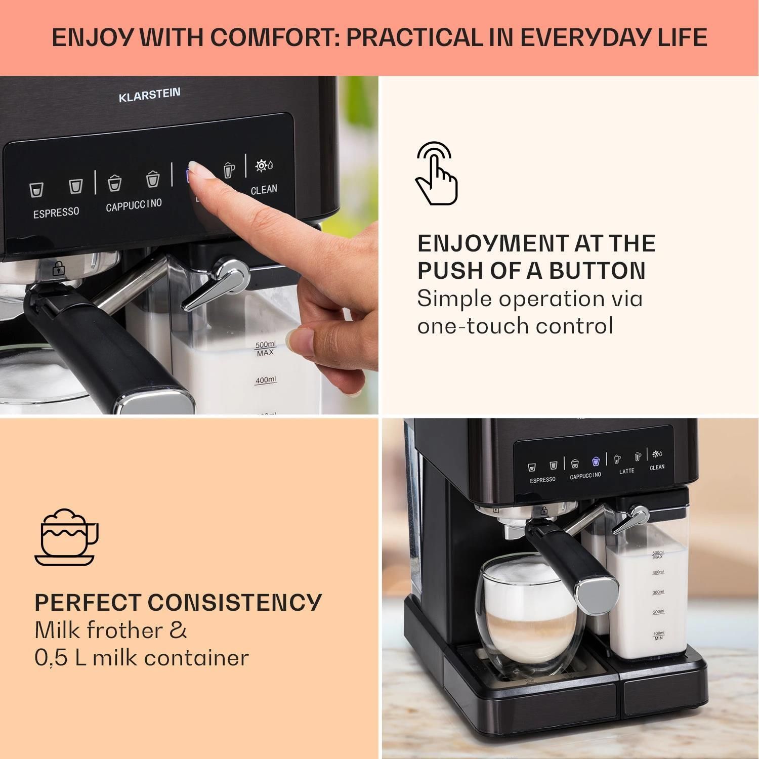 Ekspres Klarstein TK42 Arabica Comfort Czarny Opinie i ceny na