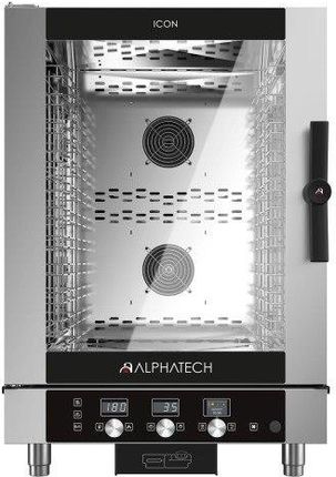 Alphatech By Lainox Piec Konwekcyjno-Parowy Icet101E | Automatyczny System Myjący | Przystosowanie Pod Podłączenie Okapu | 10X Gn 1/1 | 10X 600X400 (I