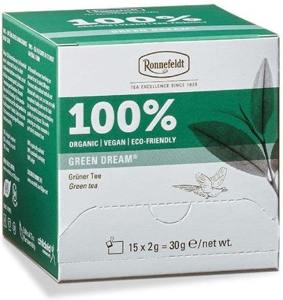 Ronnefeldt Zielona Herbata 100% Green Dream 15X2g