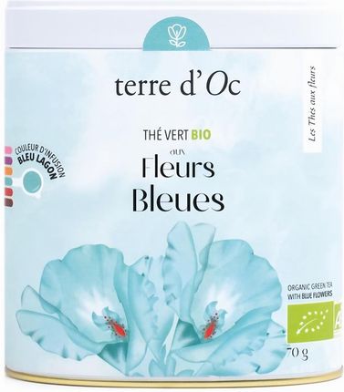 Terre D'Oc Herbata Zielona 70g Organic Flowers Blue