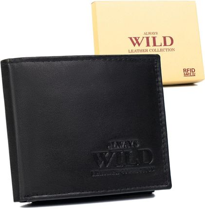 Cienki portfel męski ze skóry naturalnej — Always Wild