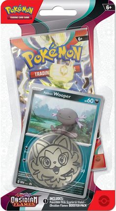 Pokemon TCG Scarlet & Violet - Obsidian Flames - Checklane Blister Wooper