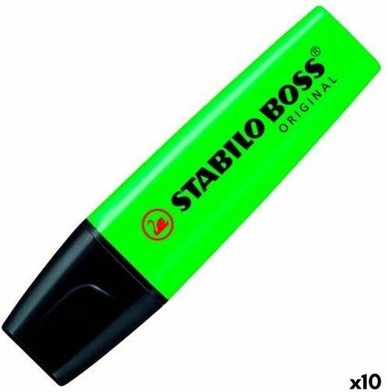 Stabilo Marker Fluorescencyjny Boss Kolor Zielony 10szt.