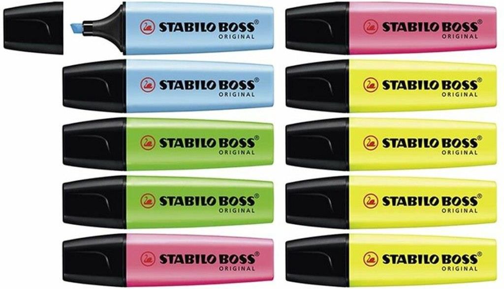 Stabilo Zestaw Markerów Fluorescencyjnych Boss Original 10 Części ...