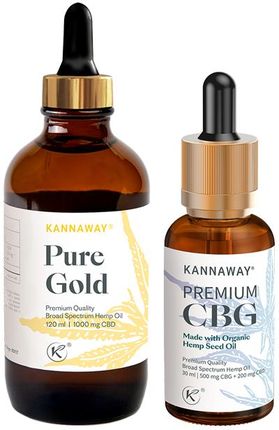Olejki Kannaway Premium Cbg Cbd Cannabis Pure Gold 