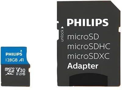 Philips Class SDXC 128GB + Adapter