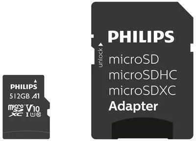 Philips Karta pamięci Class UHS-I U1 SDXC 512GB + Adapter