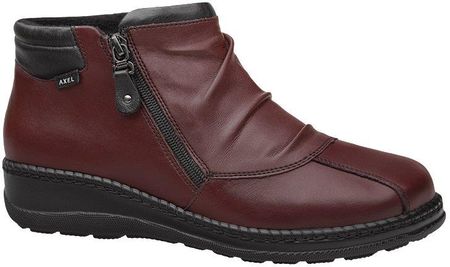 Botki AXEL Comfort 1725 H Rubinowe na 2-zamki na Haluksy Kosela Medic 9725