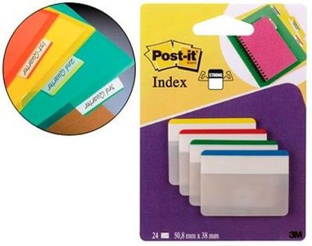 Post-It Karteczki Przyklejane Index 50,8x38mm Wielokolorowy (6 Sztuk)