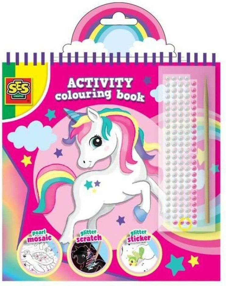 Ses Creative Rysunki Do Malowania Activity Colouring Book 3 W 1 Zestaw ...