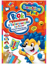 Zdjęcie Bambino Plus Blok Rysunkowy A4 16K Kolorowy Majewski 003585 - Tułowice