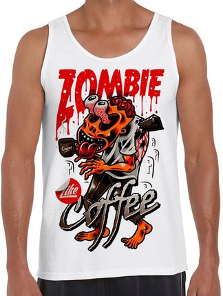 Zombie coffee - koszulka męska na ramiączkach