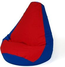 Zdjęcie Go Gift Pufa Worek Sako Grusza Granatowy-Czerwony L 105x80 - Modliborzyce