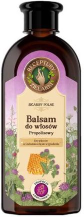 Receptury Zielarki - balsam do włosów ze skłonnością do wypadania, propolis łopianowy, 350 ml
