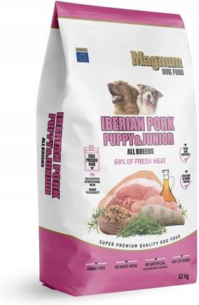 Magnum Iberian Pork Wieprzowina Puppy Junior 12kg