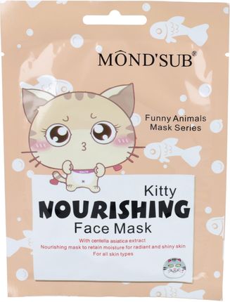 MOND'SUB - Kitty Nourishing, odżywcza maska w płachcie, 1 sztuka