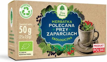 Dary Natury Herbatka Ekologiczna Polecana Przy Zaparciach 25Szt.