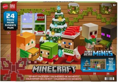 Mattel Minecraft Minis Głowy Mobów Kalendarz Adwentowy HND33