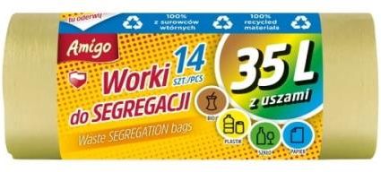 Amigo Worki do segregacji plastik 35l 14szt