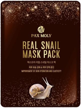 Pax Moly - maska w płachcie z ekstraktem ze śluzu ślimaka, 25 ml