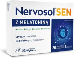 Zdjęcie Nervosol Sen z melatoniną, 20 tab. - Oleśnica