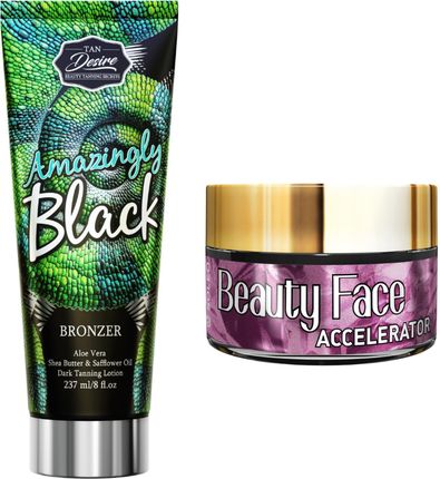 Tan Desire Amazingly Black + Słoiczek Beauty Face