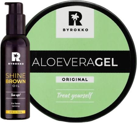 Byrokko Aloe Vera Żel Chłodzący + Shine Brown Oil