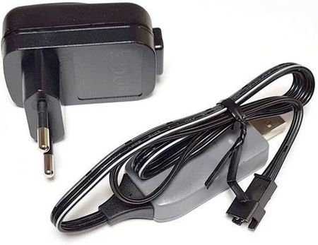 Carrera RC - Zestaw szybkiego ładowania Ładowarka GS + kabel USB do akku LifePo4 600071