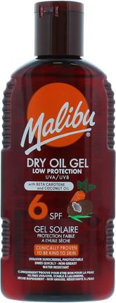 Malibu Dry Oil Gel Suchy Olejek W Żelu SPF6 200ml