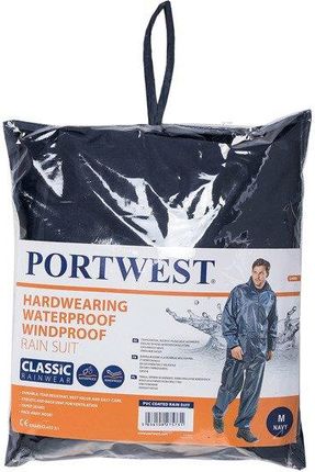 Portwest Zestaw Przeciwdeszczowy (Kurtka + Spodnie) Granatowy L440