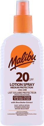 Malibu Protective Lotion SPF20 Wodoodporny Spray 200ml