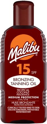 Malibu Tanning Oil Olejek Do Opalania SPF15 200ml