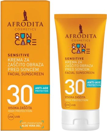 Afrodita Sun Care Sensitive SPF30 Krem ​​Przeciwsłoneczny Do Twarzy