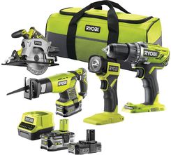 Zdjęcie RYOBI RCK184252S - Zestaw 4 elektronarzędzi 18 V z torbą - Brwinów