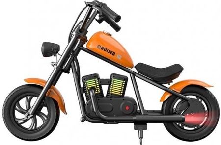 Hyper Gogo Motocykl Elektryczny Dla Dzieci Cruiser 12 Plus 160W 5,2Ah Bluetooth Pomarańczowy