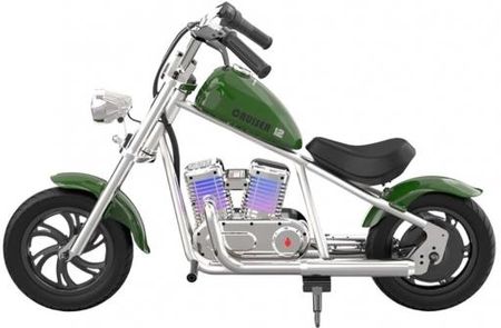 Hyper Gogo Motocykl Elektryczny Dla Dzieci Cruiser 12 Plus 160W 5,2Ah Bluetooth Zielony