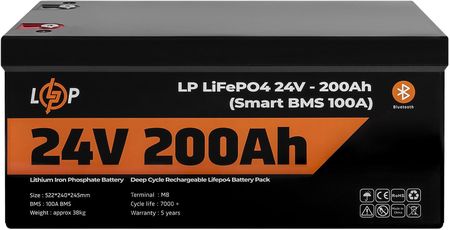 Akumulator Smart LP LiFePO4 24V - 200 Ah (Smart BMS 100A)