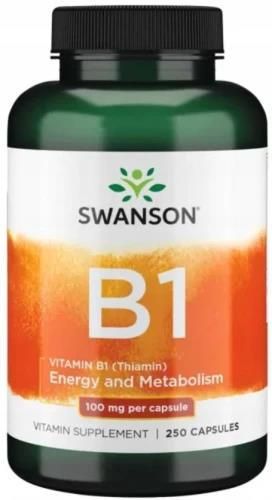 Preparat Medycyny Naturalnej B1 Vitamin B1 Thiamin Witamina B 1 100Mg ...