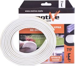 Zdjęcie Motive Uszczelka Samoprzylepna Do Okien I Drzwi Typu E Biała 6M - Szadek