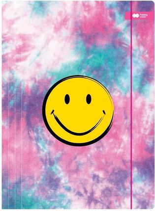 Teczka A4+ Z Gumką Smile Różowa Happy Color