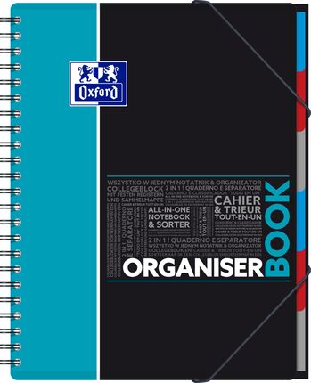 Oxford Kołonotatnik A4+ 80K Organiser Book Z Gumką