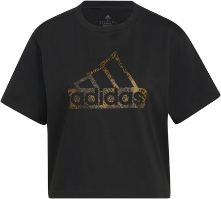Koszulka damska adidas REPTILE BADGE OF SPORT czarna HR5317
