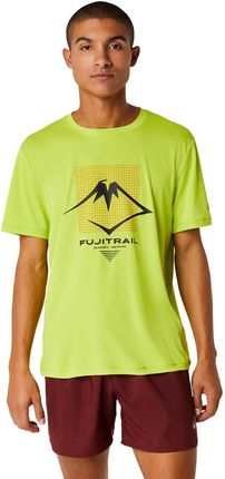 Męska Koszulka z długim rękawem Asics Fujitrail Logo SS Top 2011C381-301 – Zielony
