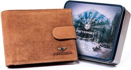 Poziomy portfel na zatrzask z zabezpieczeniem RFID Protect — Peterson