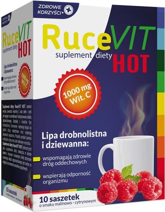Zdrowe Korzyści Rucevit Hot Wsparcie Odporności 10Sasz. 