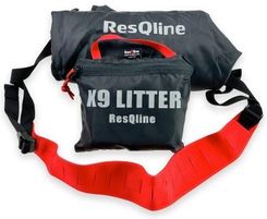 Resqline K9 Litter - Nosze Dla Psa (Czarno-Czerwony)