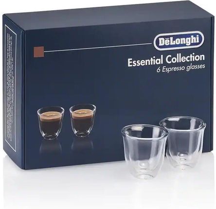De'Longhi Kolekcja Essential- zestaw 6 szklanek do espresso DLSC300